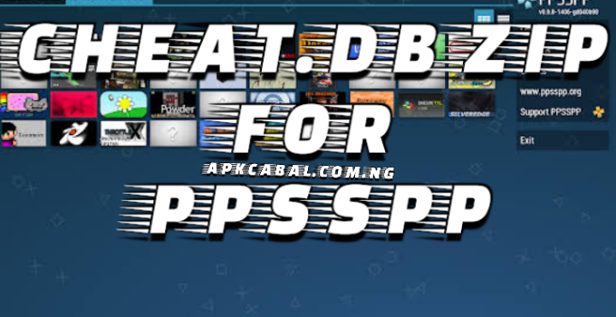 Cheat.db Zip For PPSSPP Android